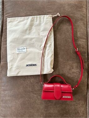 Jacquemus Red Le Chouchou 'Le Bambino' Bag